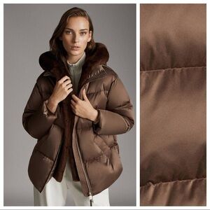 NWT. Massimo Dutti Quilted Puffer Jacket. Size S.